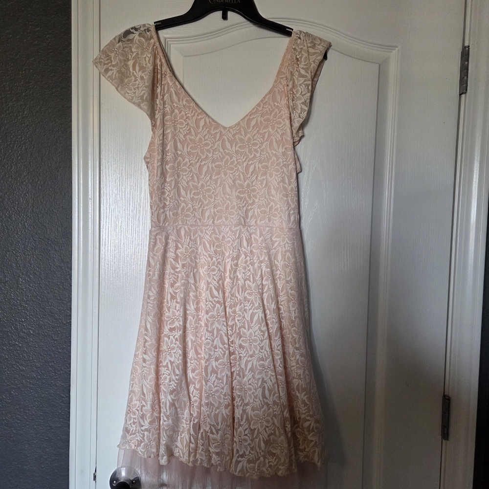 Disney Blush Pink Floral Mini Dress